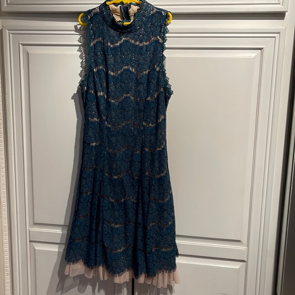 trix green lace dress size 3
